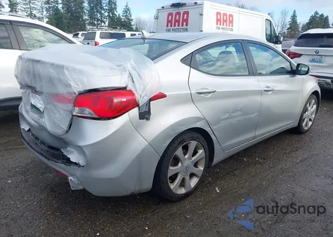 2013 Hyundai Elantra Limited from USA, damaged, VIN KMHDH4AE1DU871639